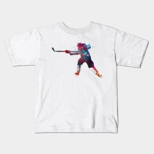 hockey player #hockey #sport Kids T-Shirt